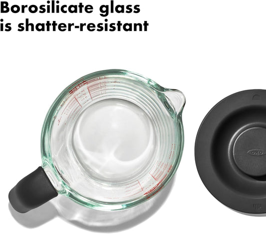Good Grips 2 Cup Glass Measuring Cup with Lid