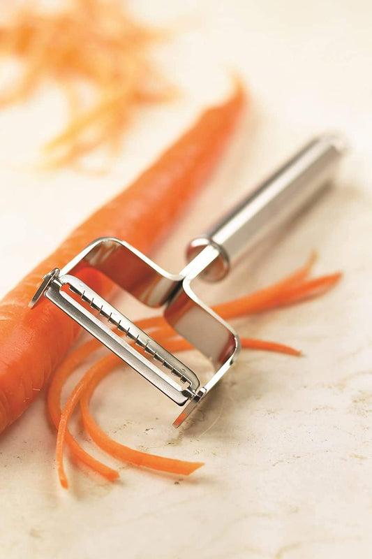 Julienne Peeler with Blade Protector, Stainless Steel Handle