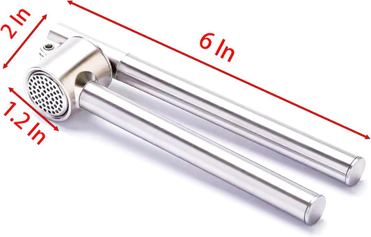 Manual Garlic Press, 165 Grams 304 Stainless Steel Garlic Paste Tools for Crushing Vegetables and Spice (1)