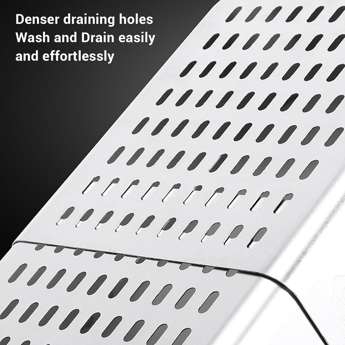 Extendable Colander 304 Stainless Steel Over Sink, 2 PCS