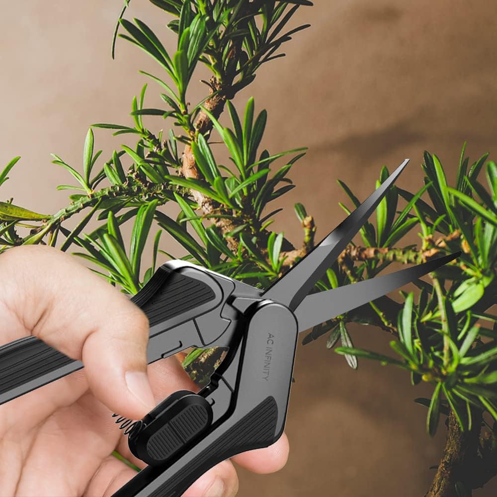 Ergonomic Pruning Shear 6.6”, Stainless Steel Curved, 2-Pack