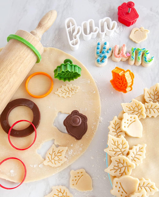 Silicone Rolling Pin Bands | 8 Piece Set | Ensure Dough Thickness | Baking Accessories | Rolling Pin Thickness Rings
