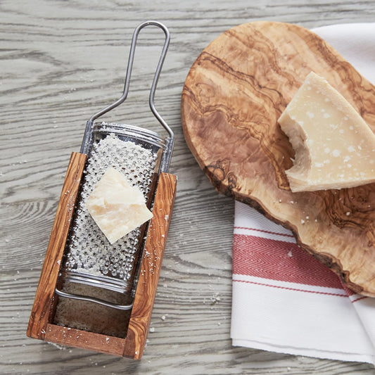 Italian Olivewood Parmesan Cheese Box Grater