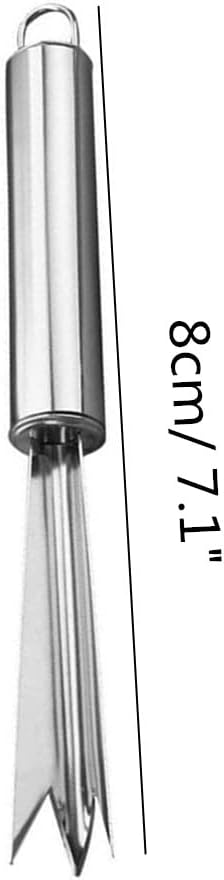 4Pack Pineapple Eye Peeler Remover Tool, Stainless Steel V Shape Pineapple Eye Cutter Removing Fork, Pineapple Eye Clip Kitchen Tools