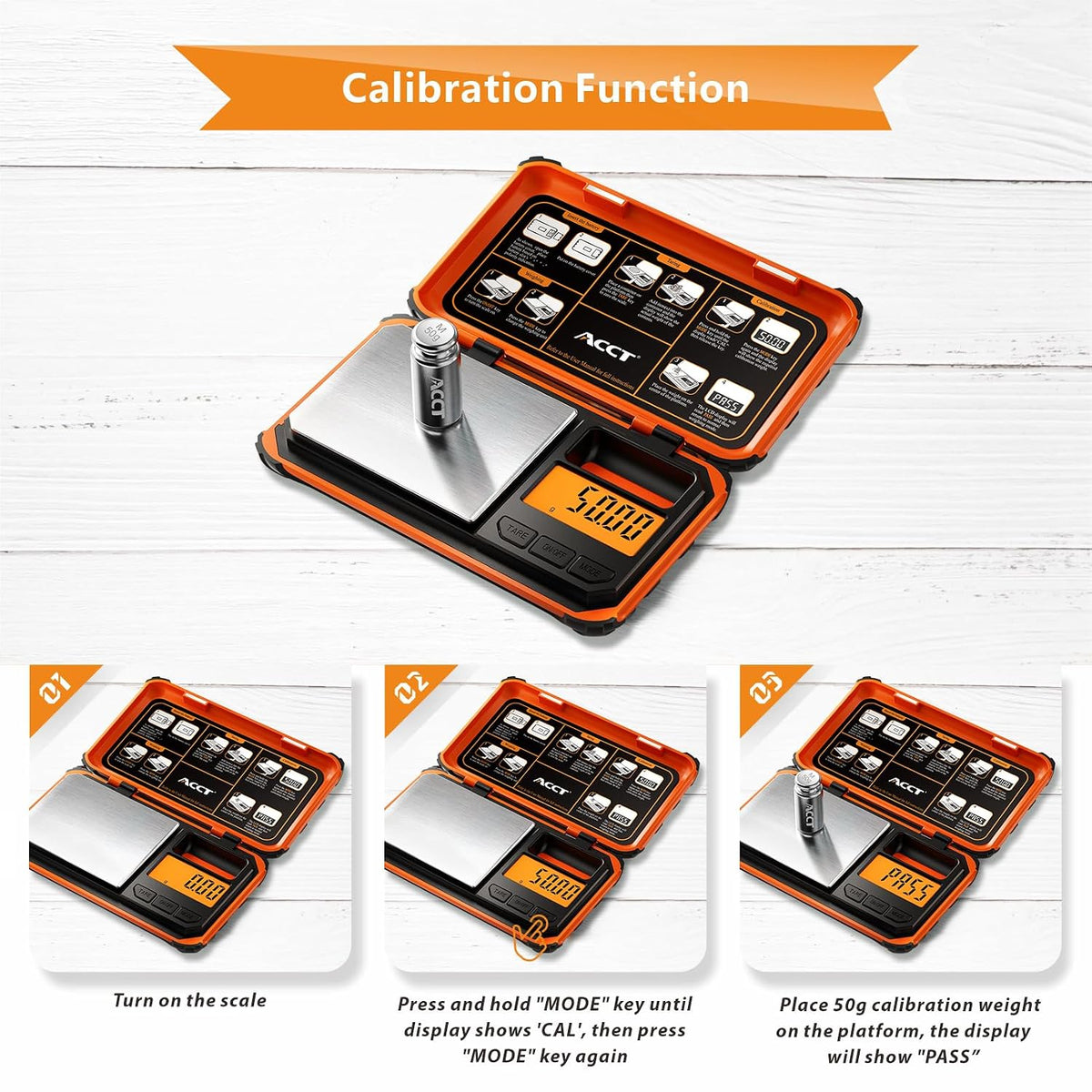 Precision Pocket Scale, 200gx0.01g Jewelry gram Scale