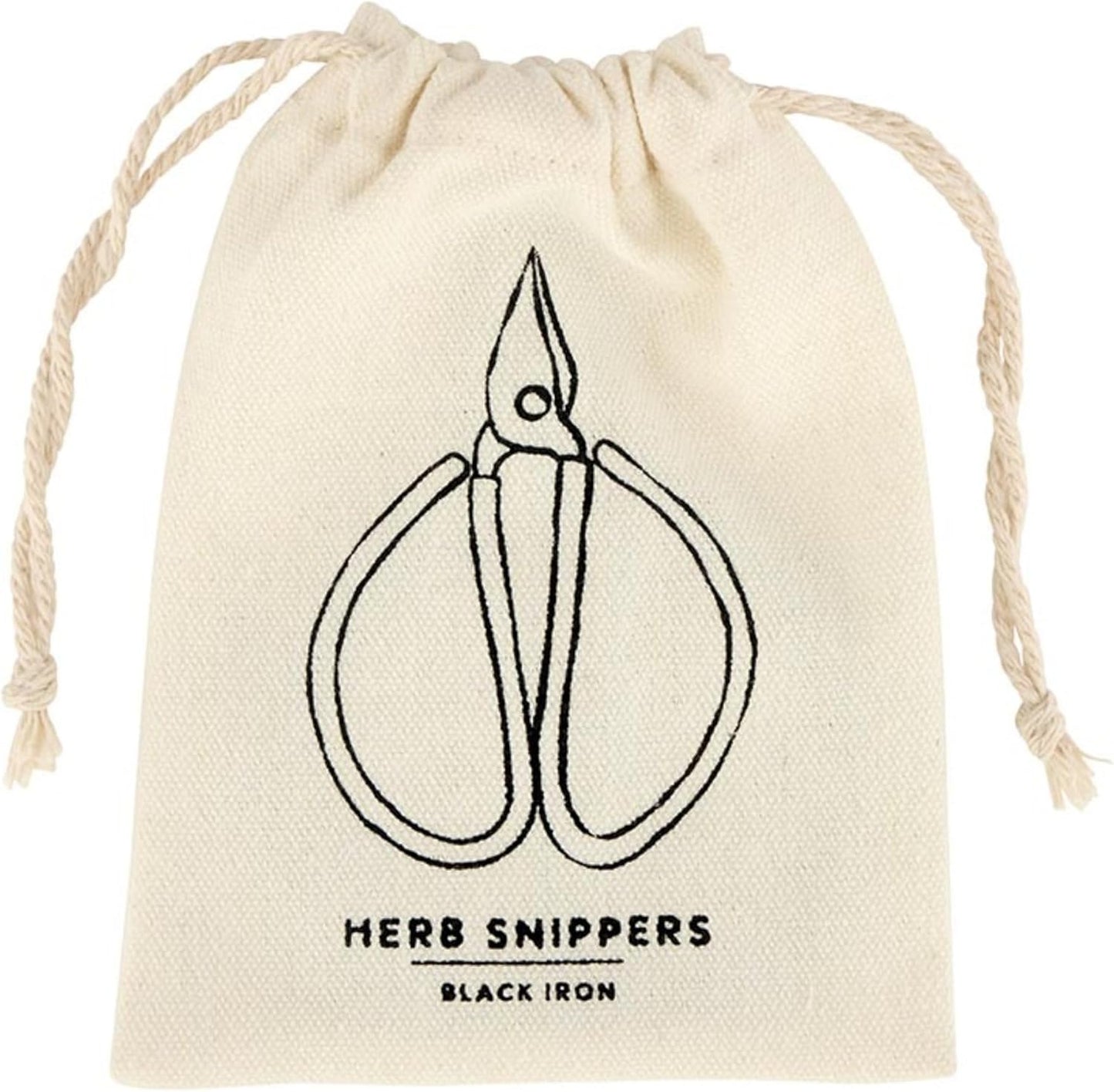 Kitchen Herb Shears Garden Scissors Herb Snipper, 5" Long, Black
