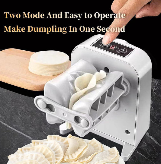Electric Dumpling Maker, Automatic Press 2 Modes, Empanada Maker Cutter