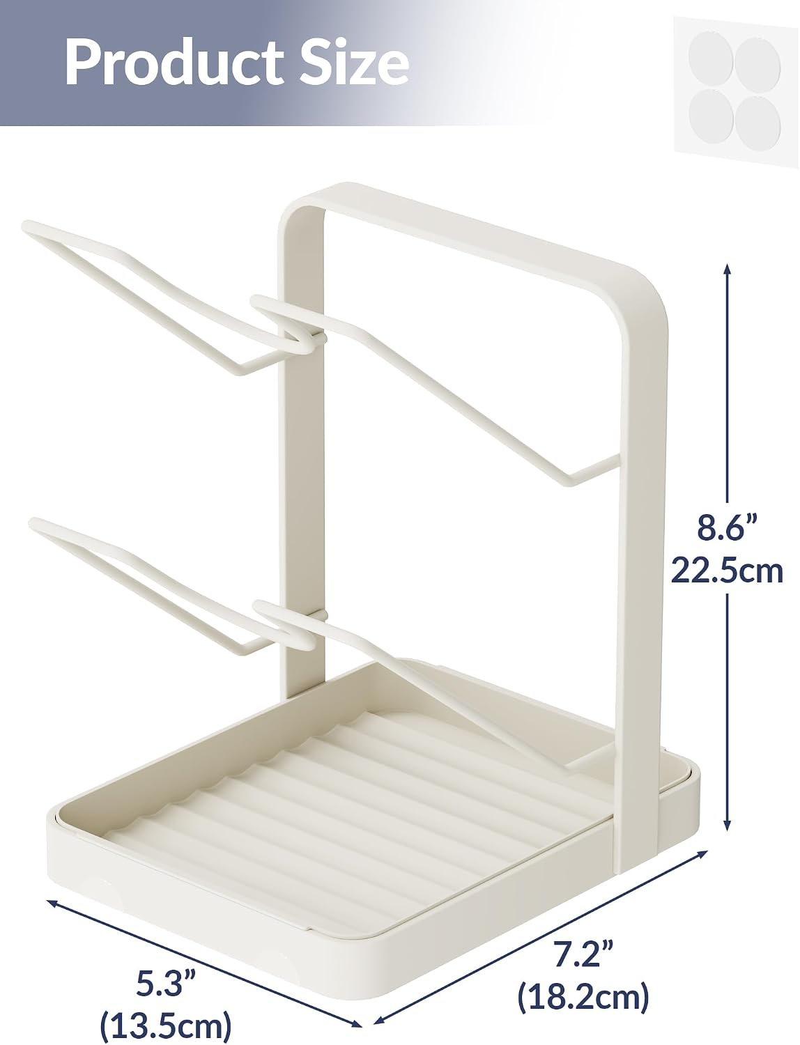 Versatile Pot Lid Ladle Holder Multipurpose Spatula Pad Book Cutting Board Spoon Rest Kitchen Utensils Drip Tray Washable Durable Stable Tack-Free Installation (Black)