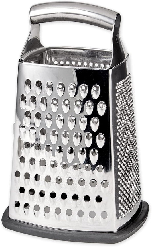 Endurance Kitchen Collection Multi-Use Cheese Grater Handheld Potato Slicer Shredder for Hard & Soft Cheeses, Vegetables & Zesting, 6 x 5 x 9-3/4-Inch, Non-Slip Bottom