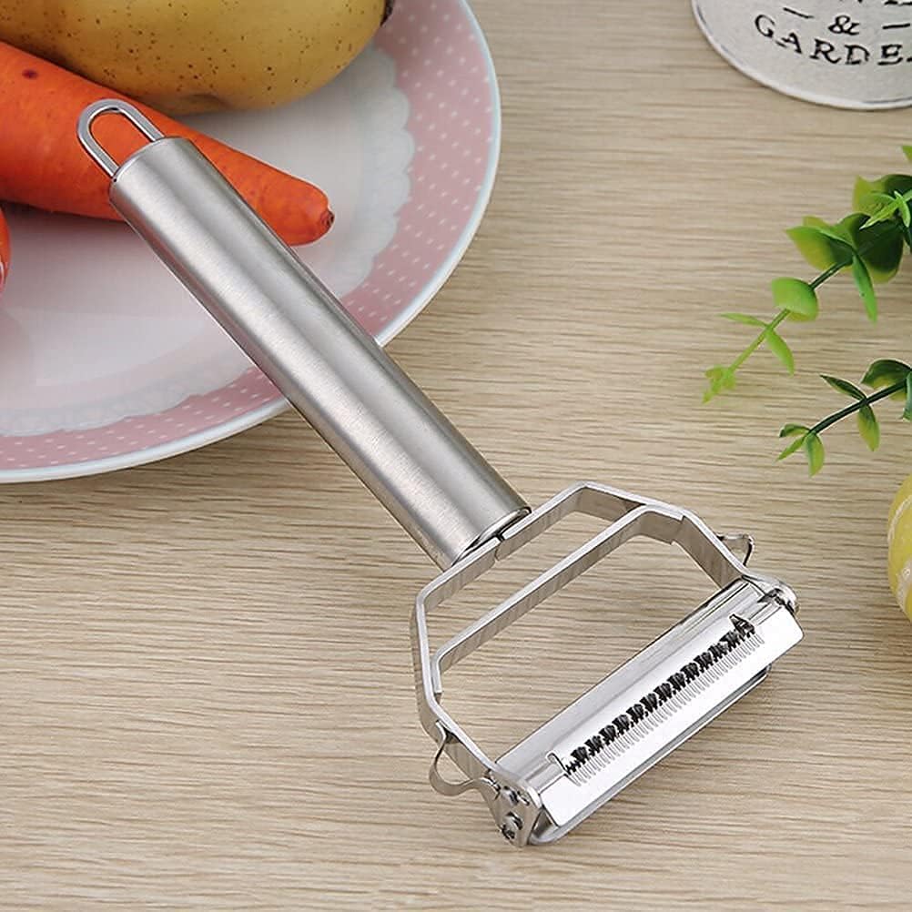Multifunction Stainless Steel Julienne Peeler Vegetable Peeler Double Planing Grater Kitchen Accessories Cooking Tools 18.2cm x 8.3cm