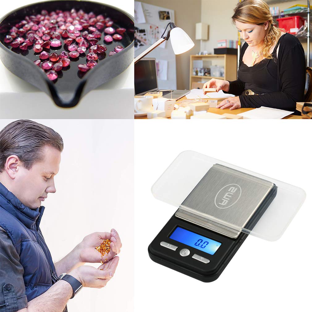 Digital Pocket Scale AC Series 1200g x 0.1g | High Precision 0.1g Accuracy Mini Gram Scale for Kitchen, Lab, Jewelry, Coin Scale, Small Digital Gram Scale Portable Travel Scale