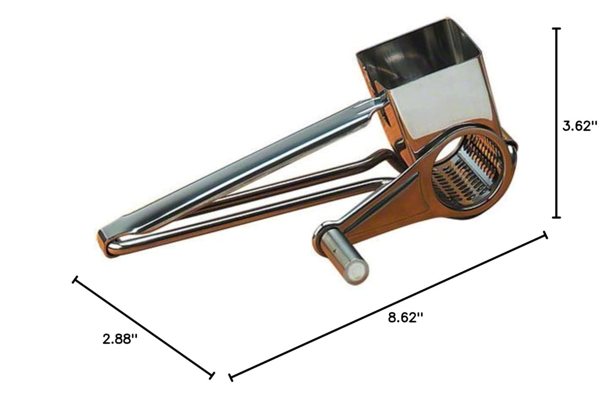 American Metalcraft SCG8 Hand-Crank Rotary Cheese Grater, Stainless Steel, 1 Cyclinder,Silver