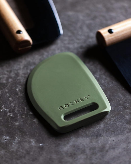 Dough Scraper, Silicon Coating and Stainless Steel, Easy to Clean | Flexible and Heat Resistance Scraper for Pizza Making, Cookie and Cake Dough, Dishwasher Safe