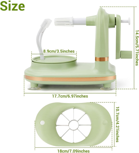 Apple Peeler, 8 Wedges Apple Peeler Slicer Corer, Apple Slicer, Stainless Steel Blades