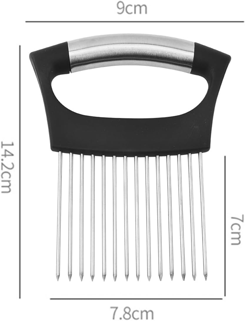 Extra-Large Onion Holder for Slicing, Large Tomato Cutter Slicer with 14 Long Needles, Onion Cutter Vegetable Chopper, Potato Slicing, Kitchen Dicer Tools