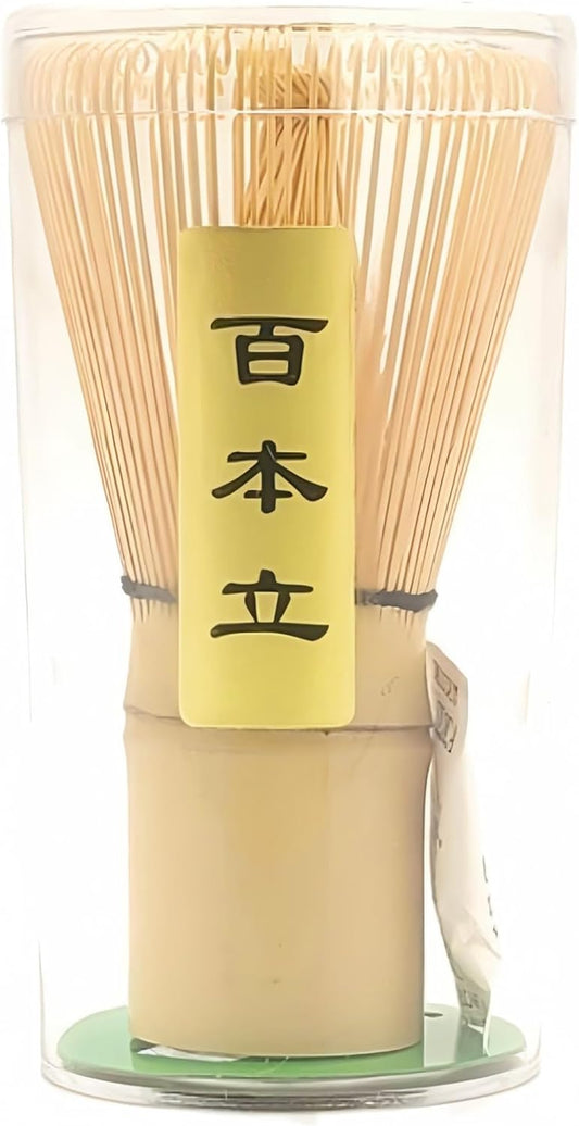 Matcha Whisk - Bamboo Whisk for Matcha Powder, Handcrafted Organic Traditional Japanese Chasen, 100-Prong Matcha Stirrer Wisk