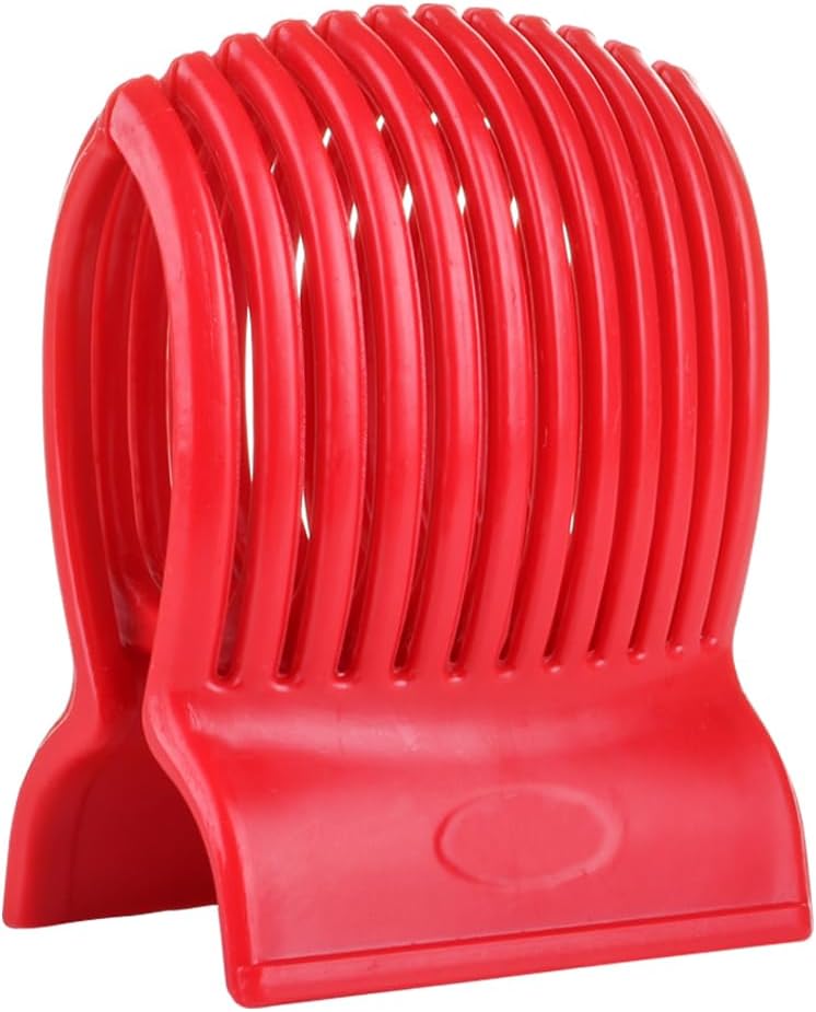 Multiuse Tomato Slicer Holder with Firm Grip Ergonomic 13 Dividers Design for Precise Cuts Slicing Shredding Tomatoes Lemons 