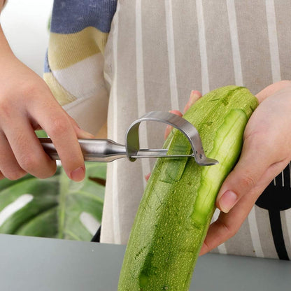 Stainless Steel Vegetable Peeler Gold 2 Pieces, with Potato Eye Remover & Swiveling Twin Blades, Y Shaped Titan Potato Peeler for Fruit & Veggie, Dishwasher Safe