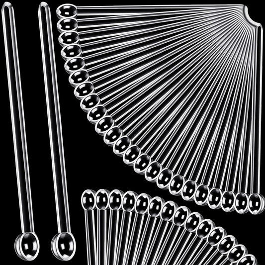 1/32 Teaspoon Micro Scoops 150 Milligram Mini Measuring Spoons Tiny Little Plastic Scoop for Measuring Cosmetics, Powders, Glitter and Seasoning(Clear, 48 Pieces)
