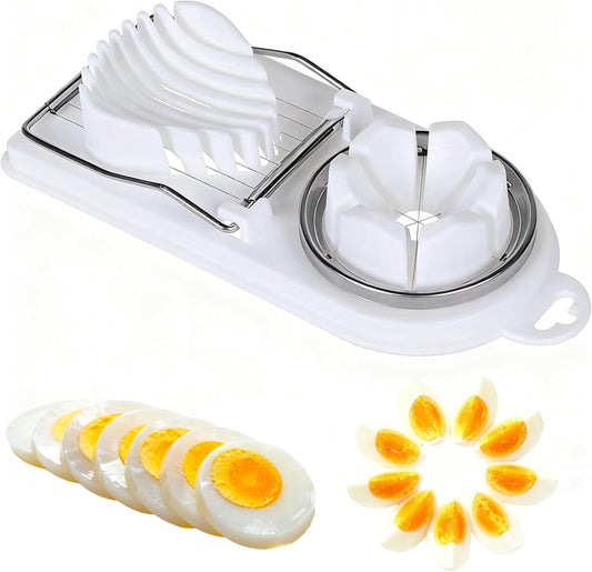 Egg Slicer for Hard Boiled Eggs,Strawberry Slicer,Hard Boiled Egg Slicer | Stainless Steel Egg Slicer for Strawberry,Butter,Kiwi