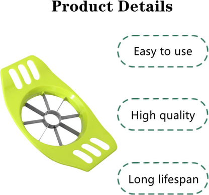 Apple Cutter Professional Apple Slicer Apple Corer Tool, Green, 2 PCS