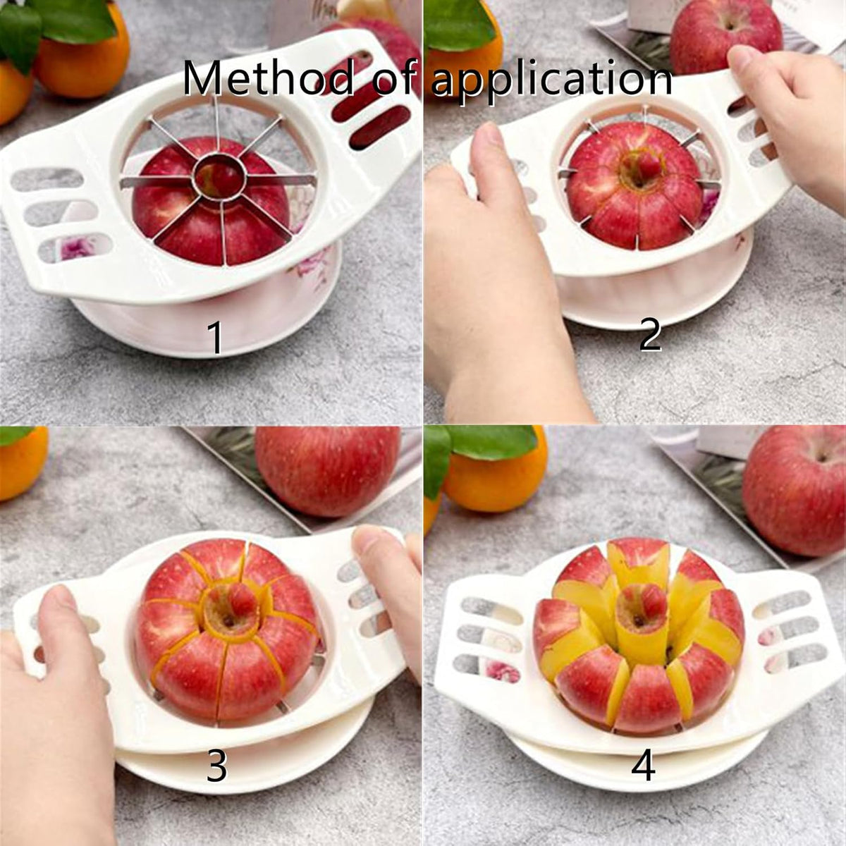 Apple Cutter Professional Apple Slicer Apple Corer Tool, Green, 2 PCS