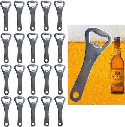 Bottle Opener Bulk,20 Pieces 3.6'' Beer Bottle Opener Keychain Wholesale