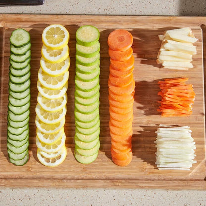 Safe Mandoline Slicer Kitchen, All in 1 Vegetable Slicer, Gray