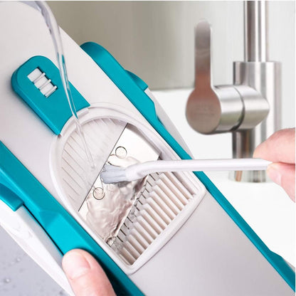 Safe Mandoline Slicer Kitchen, All in 1 Vegetable Slicer, Gray