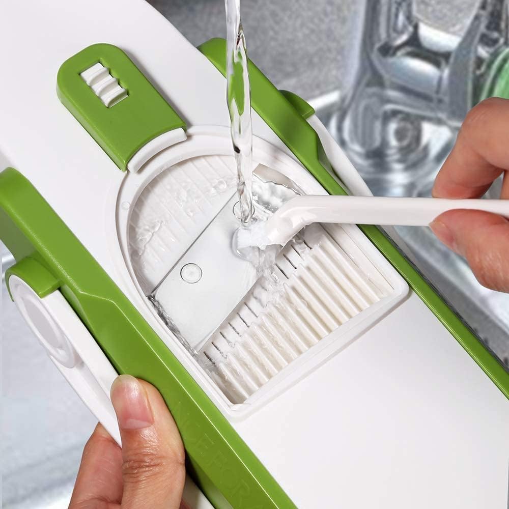 Safe Mandoline Slicer Kitchen, All in 1 Vegetable Slicer, Gray