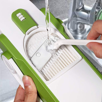 Safe Mandoline Slicer Kitchen, All in 1 Vegetable Slicer, Gray