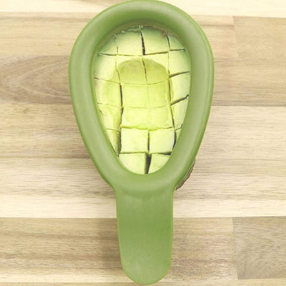 Avocado Cuber Tool, Stainless Steel Avocado Slicer Cutter Salad Tools Kitchen Gadget with Ergonomic Handle for Salads, Guacamole or Smoothie, 6.3x3.2in