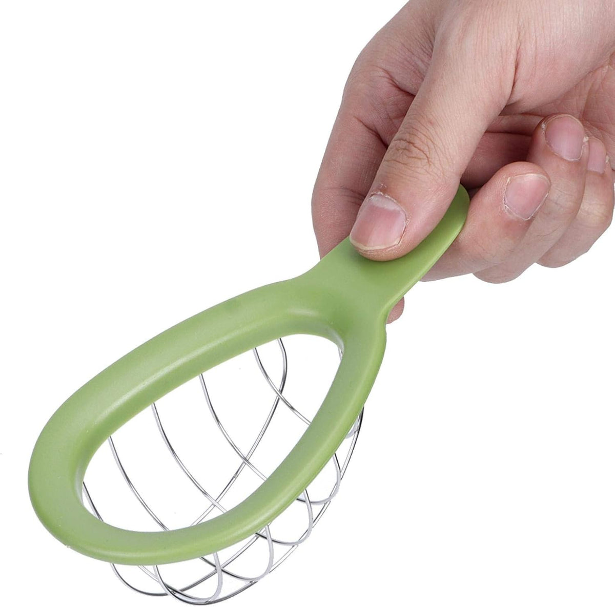 Avocado Cuber Tool, Stainless Steel Avocado Slicer Cutter Salad Tools Kitchen Gadget with Ergonomic Handle for Salads, Guacamole or Smoothie, 6.3x3.2in