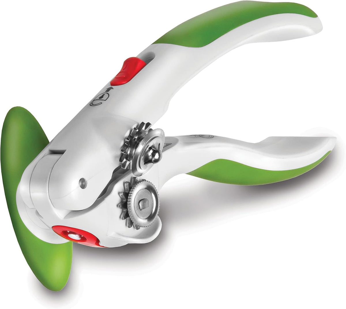 Lock N' Lift Manual Can Opener, Features Lid Lifter Magnet, Green