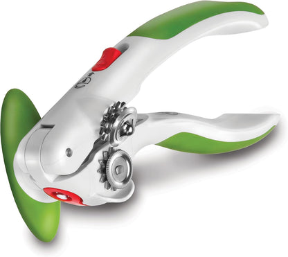 Lock N' Lift Manual Can Opener, Features Lid Lifter Magnet, Green