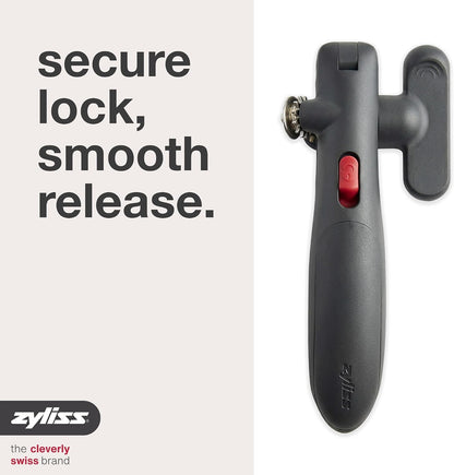 Lock N' Lift Manual Can Opener, Features Lid Lifter Magnet, Green