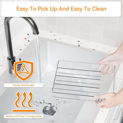 Clear Small Silverware Organizer 9 inch Wide for Kitchen Drawers,BPA Free Silverware Trays and Plastic Silverware Dividers & Holder,Utensil and Flatware Drawer Organizer Suitable for Fork,Spoon