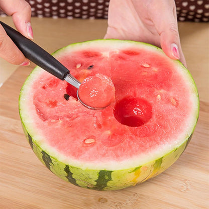 2Pcs Double-Sided Fruit Melon Baller Spoon