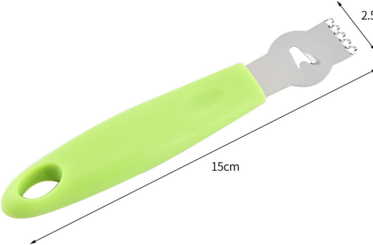 3Pcs Stainless Steel Julienne Tool and Fruit Parer with Comfortable Handle Peeler and Grater for Potato Carrot Lemon Kitchen Accessories in Light Green