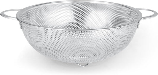 Colander Stainless Steel 3-Quart with Base, Strainer for Kitchen Food