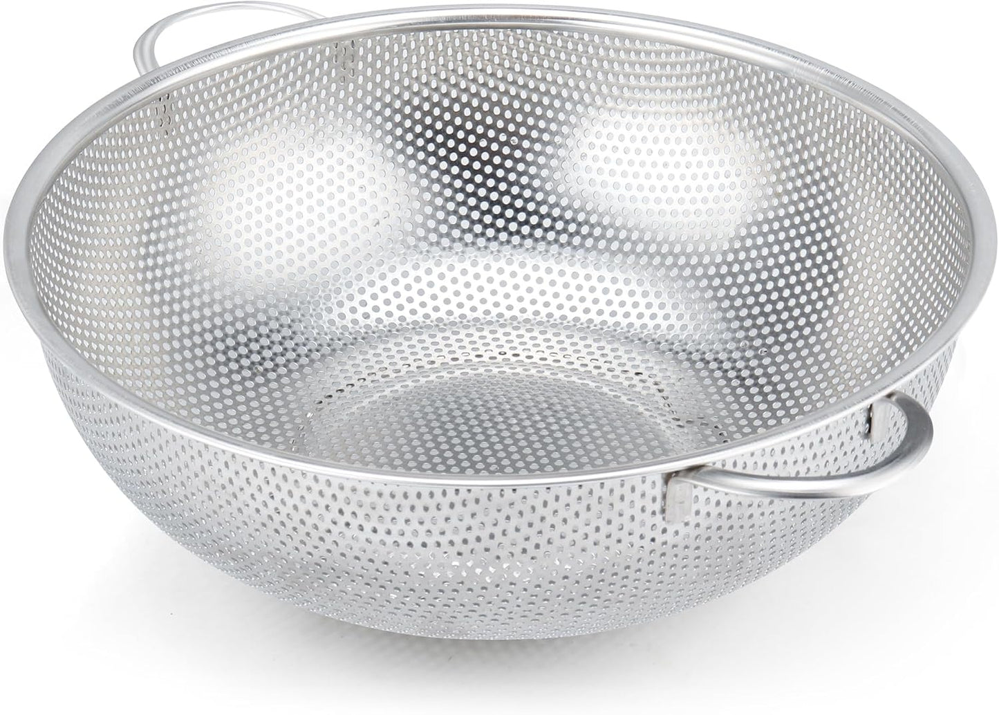 Colander Stainless Steel 3-Quart with Base, Strainer for Kitchen Food