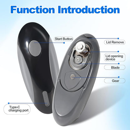 Rechargeable Electric Can Opener for Seniors, Automatic Can Opener Electric