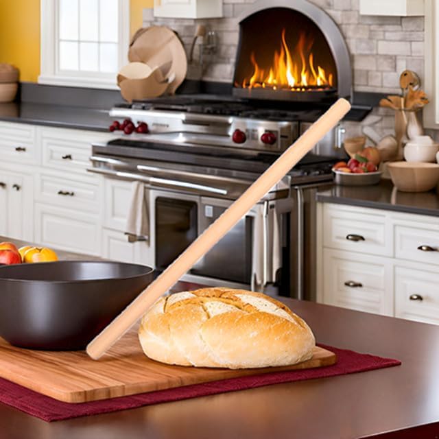 Extra Long Pasta Rolling Pin，31.1×1.38inch/79×3.5cm