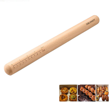 Extra Long Pasta Rolling Pin，31.1×1.38inch/79×3.5cm