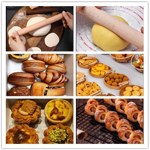 Extra Long Pasta Rolling Pin，31.1×1.38inch/79×3.5cm