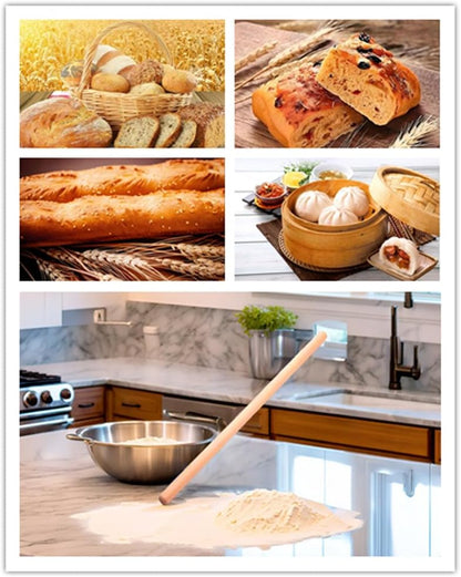 Extra Long Pasta Rolling Pin，31.1×1.38inch/79×3.5cm