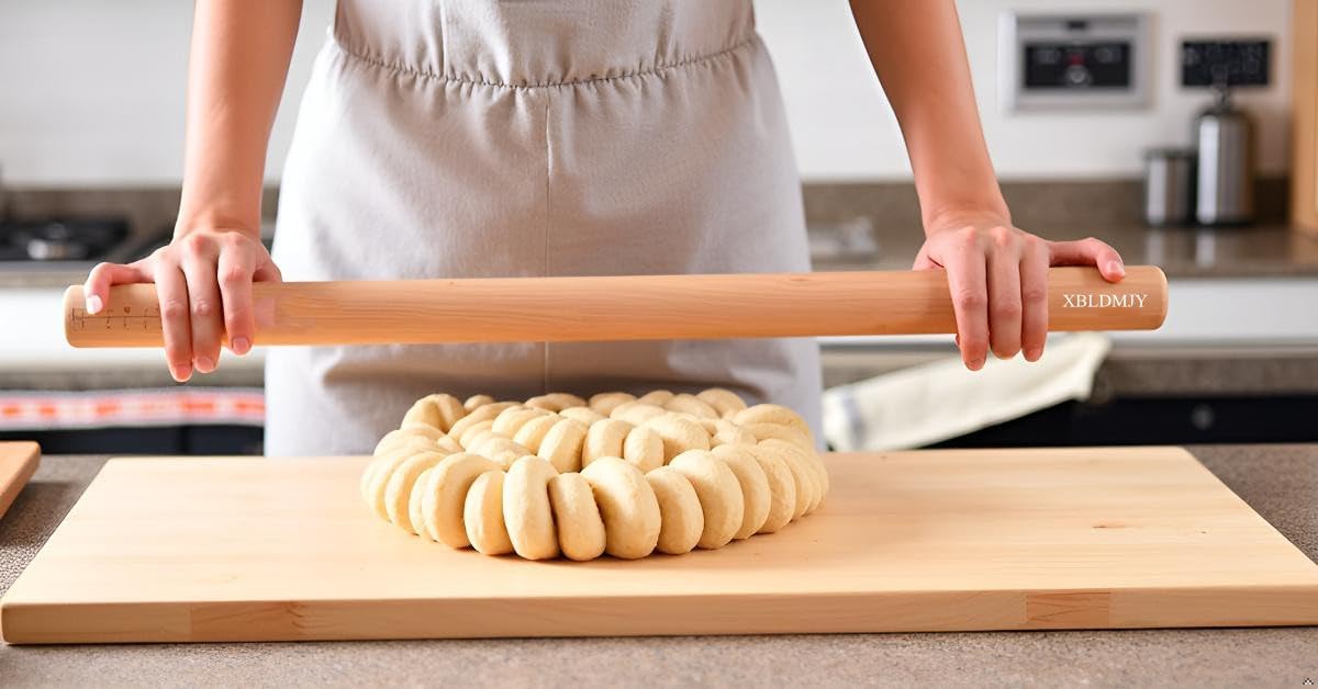 Extra Long Pasta Rolling Pin，31.1×1.38inch/79×3.5cm