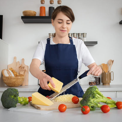 Deiss PRO Citrus Zester & Manual Cheese Grater - Parmesan, Lemon, Ginger, Garlic, Nutmeg, Chocolate - Sharp Stainless Steel Blade - Dishwasher Safe