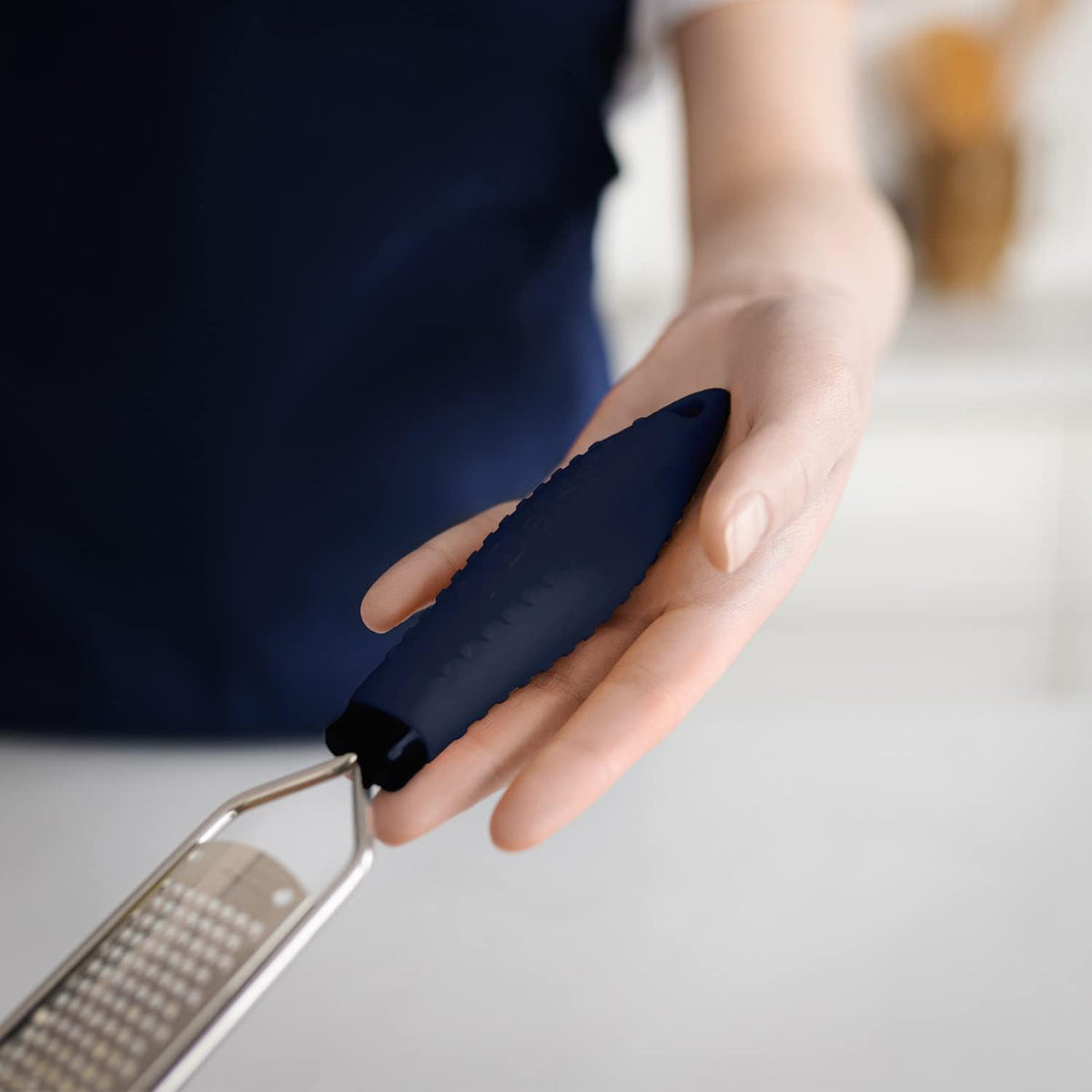 Deiss PRO Citrus Zester & Manual Cheese Grater - Parmesan, Lemon, Ginger, Garlic, Nutmeg, Chocolate - Sharp Stainless Steel Blade - Dishwasher Safe