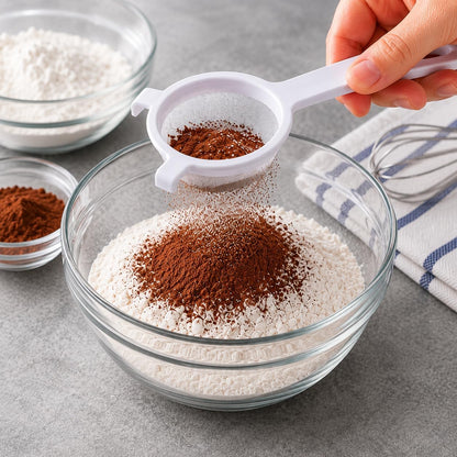 Kitchen Double-Ear Fine Mesh Strainers, 4 Sizes, BPA Free, Non Reactive
